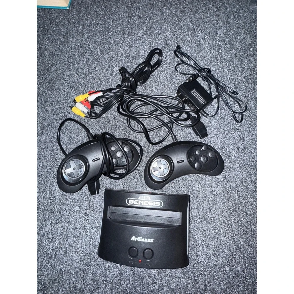 Sega Genesis Classic Game Console AtGames Retro 16Bit System 2 Controllers AV AC